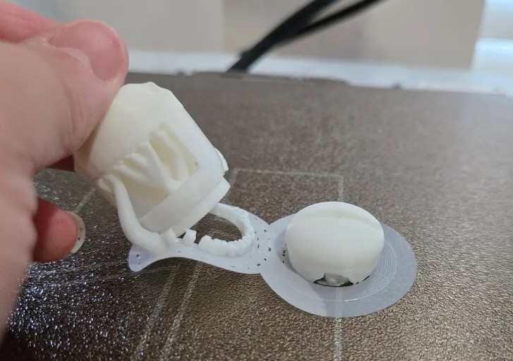 Brim separating from the print