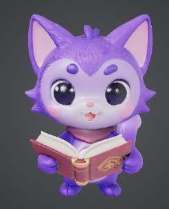 Tripo generated wizard cat model