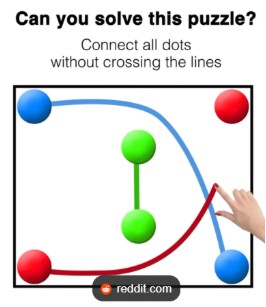 Connect the dots brain puzzle example
