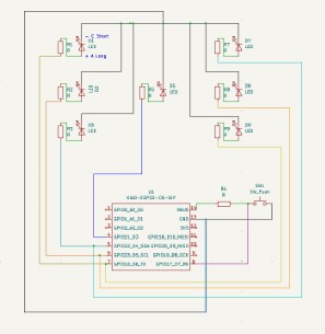 dice schematic in KiCAD