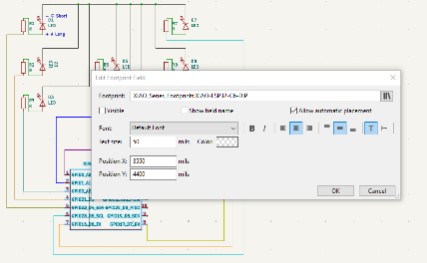 edit Footprints menu