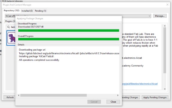 Installing the KiCAD FabLin Library