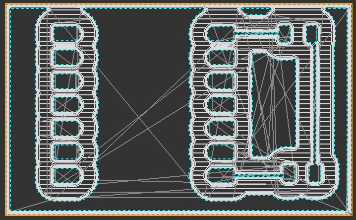 Preview of my toolpath in MakeraCAM