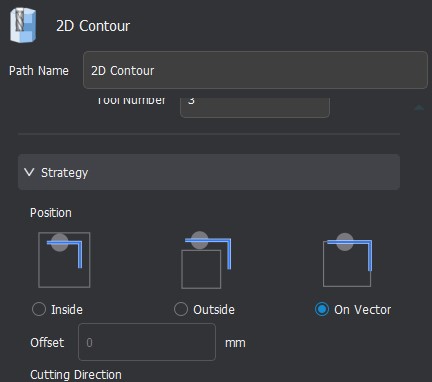 2D Contour Settings