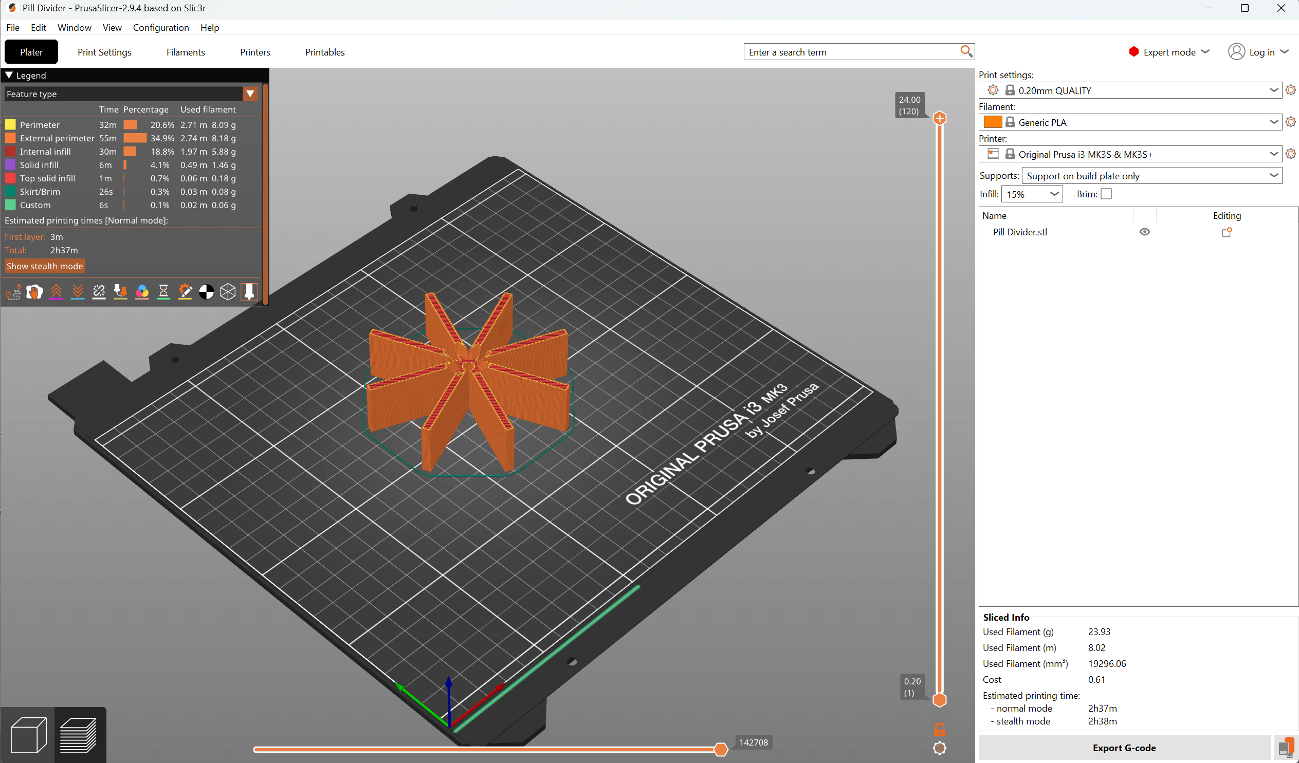 prusaSettingsExportGcode