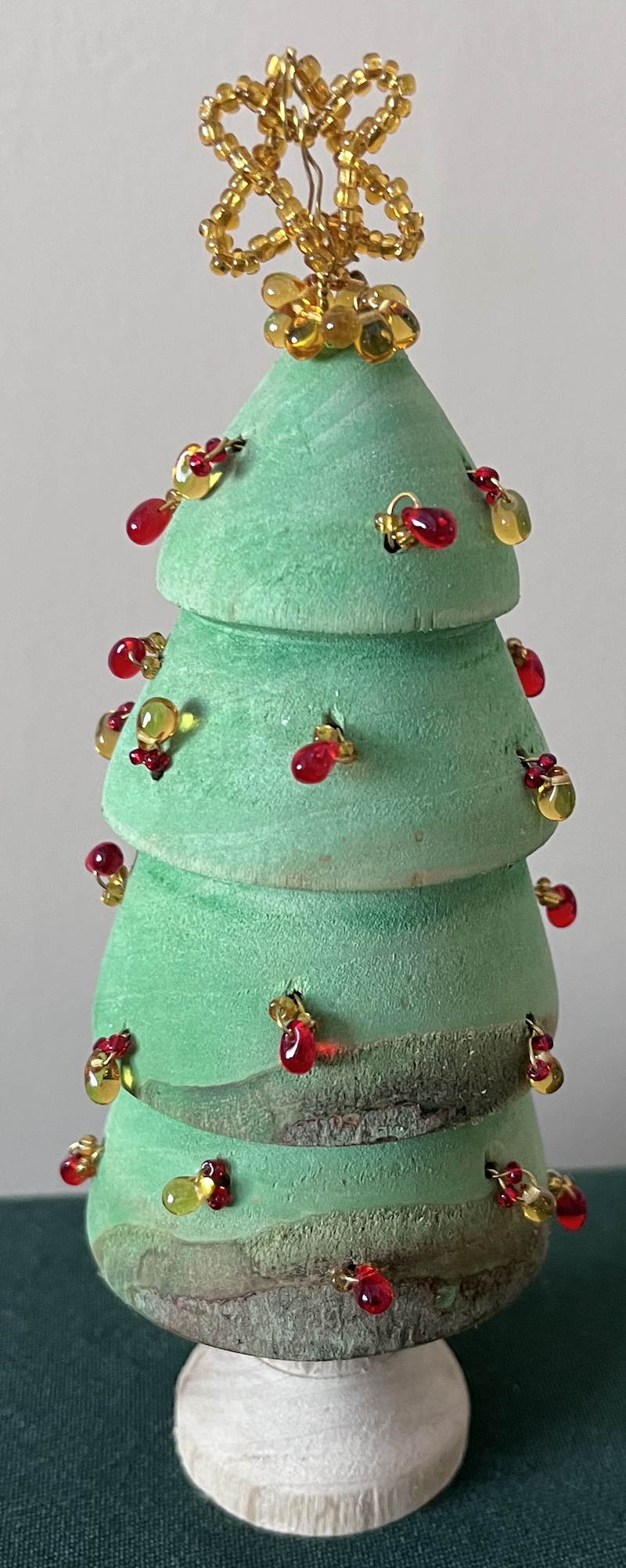 Failed tree turned into beaded tree