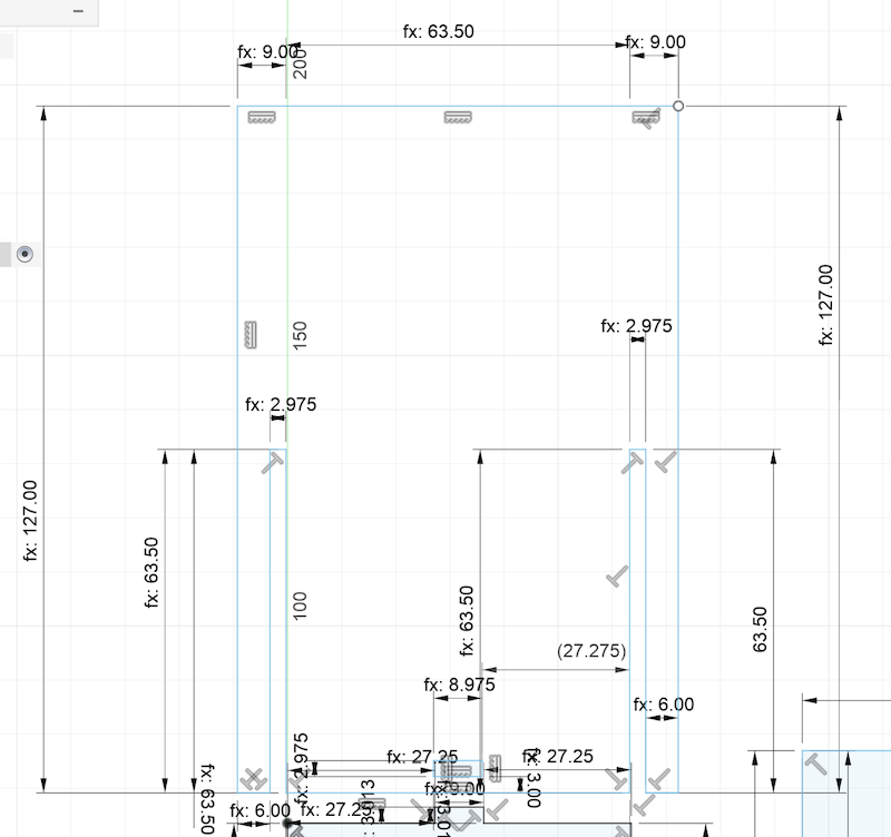 constraints on non-blue side
