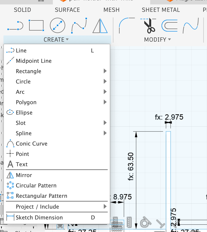 missing dimension shortcut