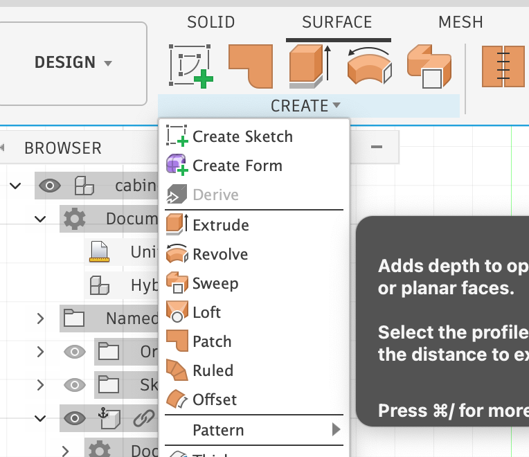 derive doesn't show up