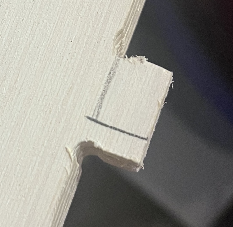 measure for cutting tab