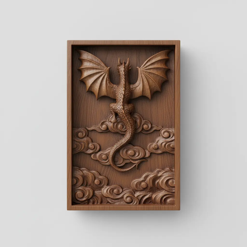Dragon carving