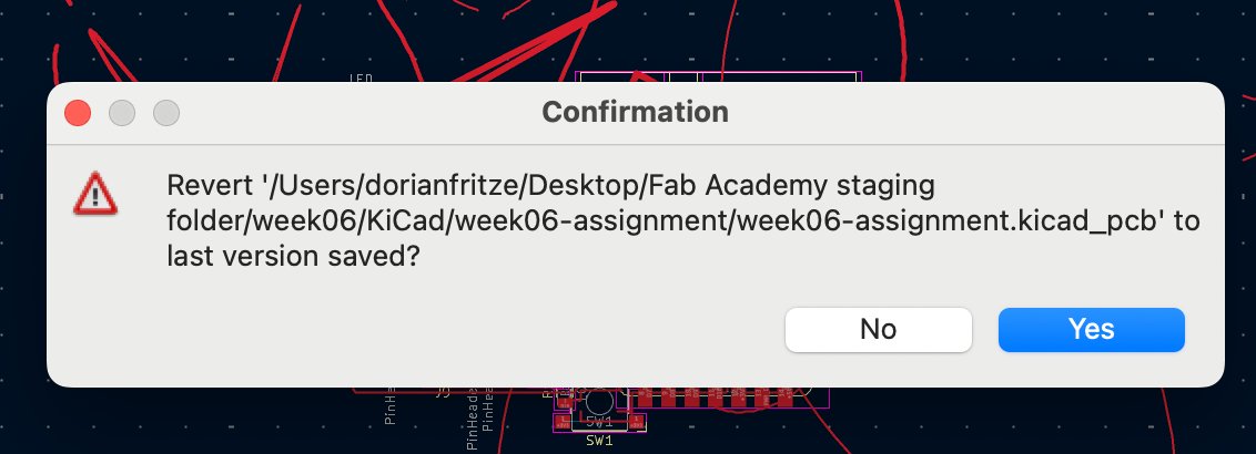 Undo attempt and revert dialog