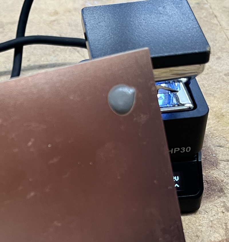 solder not melted