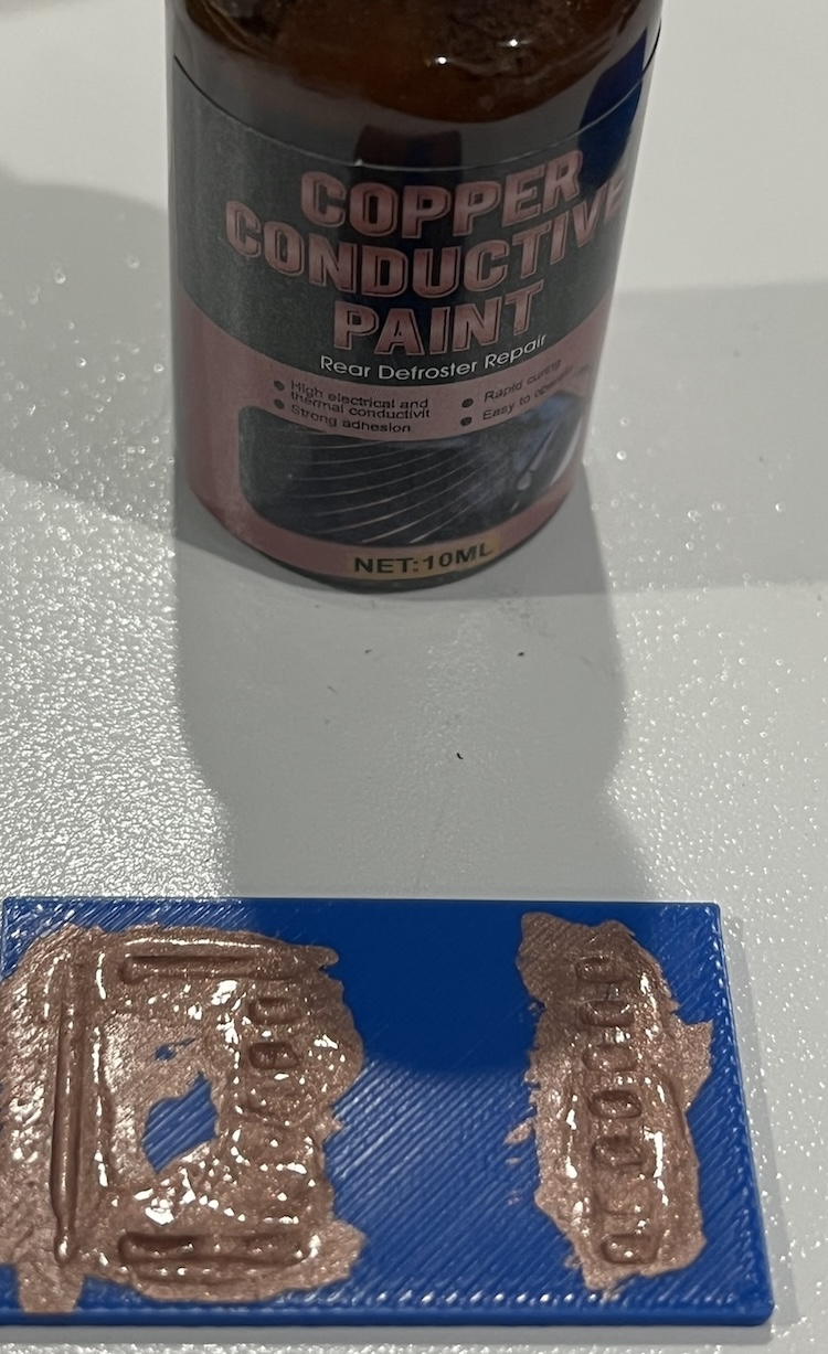 painting the pcb with copper paint