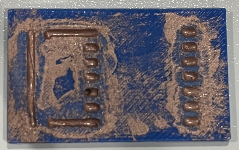 wipe off excess copper paint