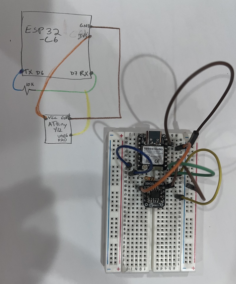 ATtiny to ESP for programing