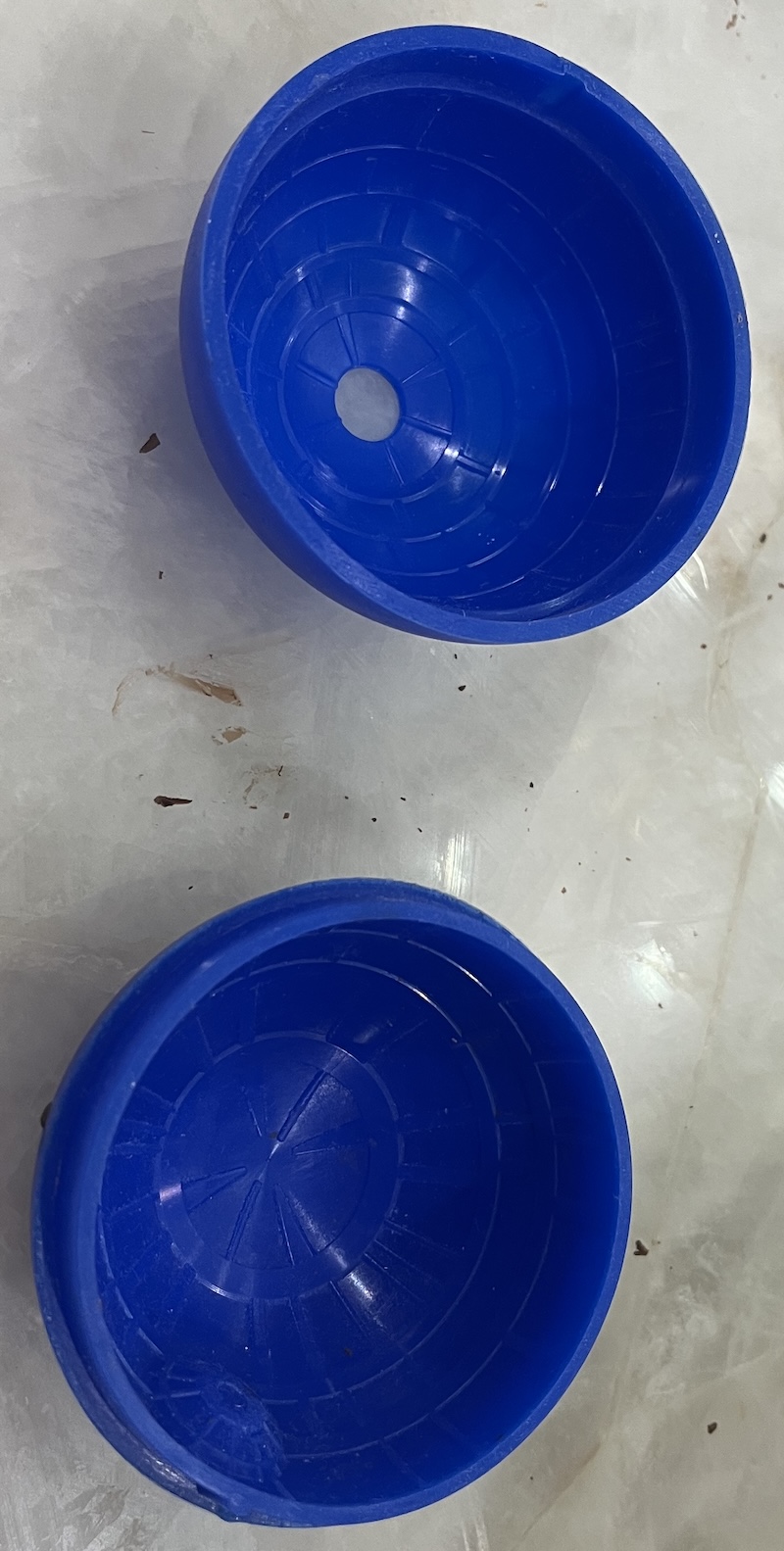 2-part chocolate mold — empty