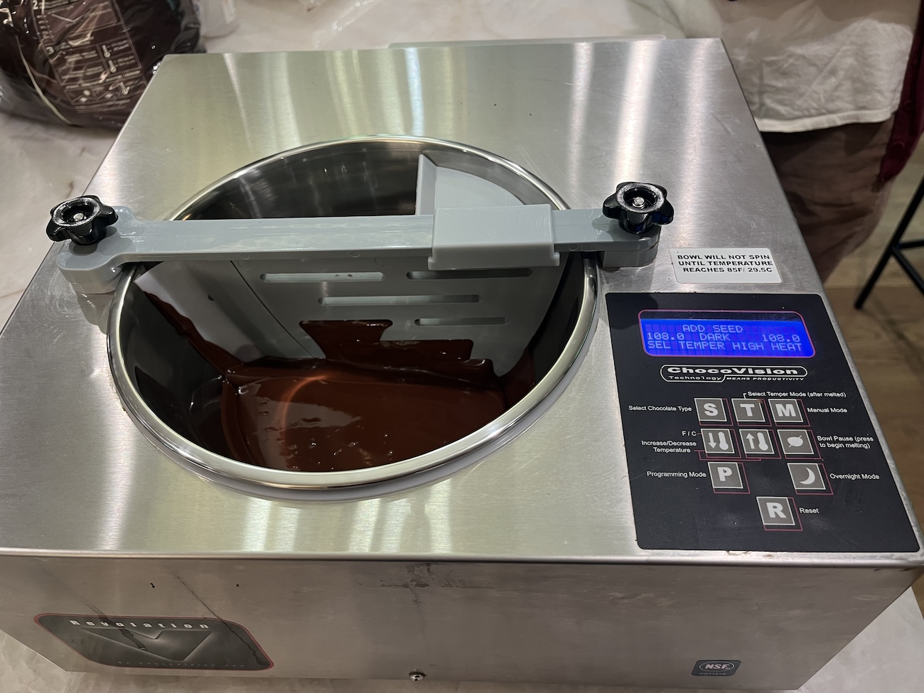 Tempering machine — ChocoVision Revolution V