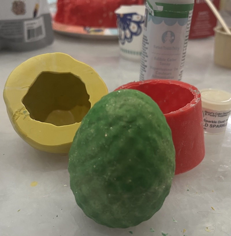 Egg assembled and painted