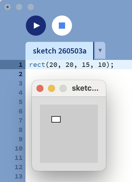 small rectangle