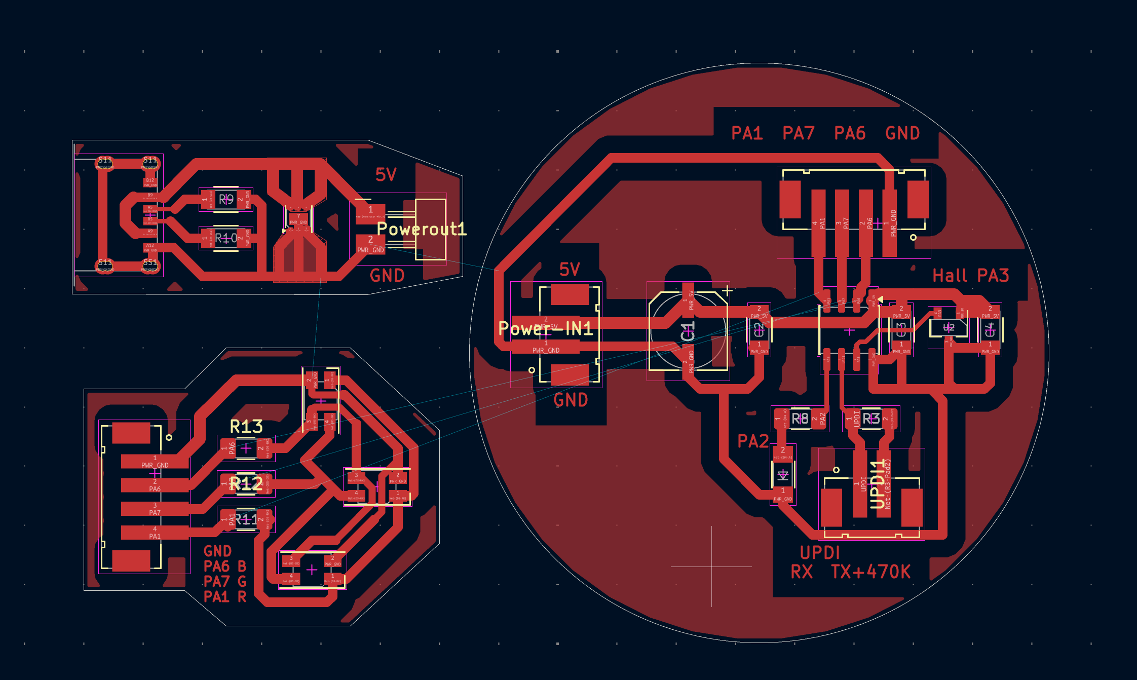 ATtiny412 power and leds