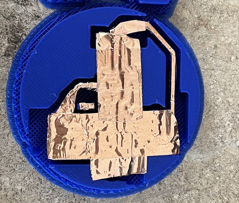 copper tape on 3d pcb
