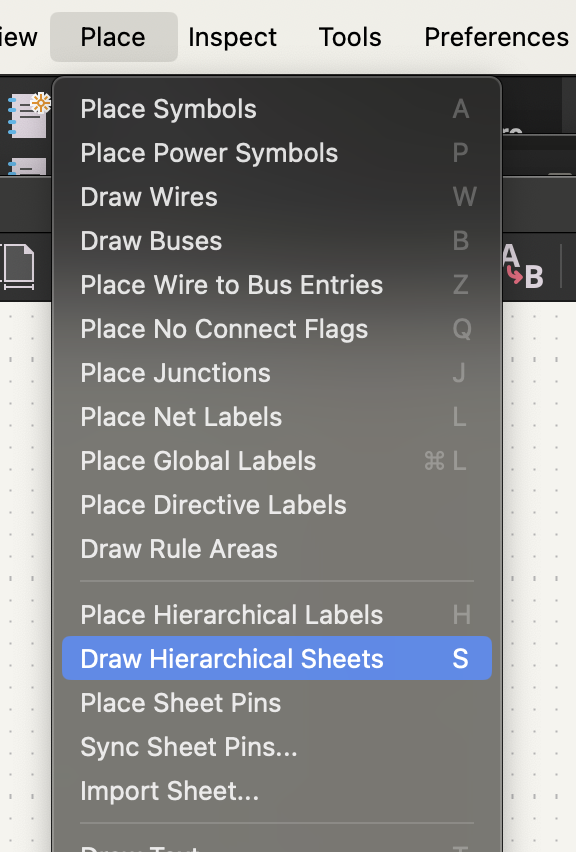 hierarchical sheets