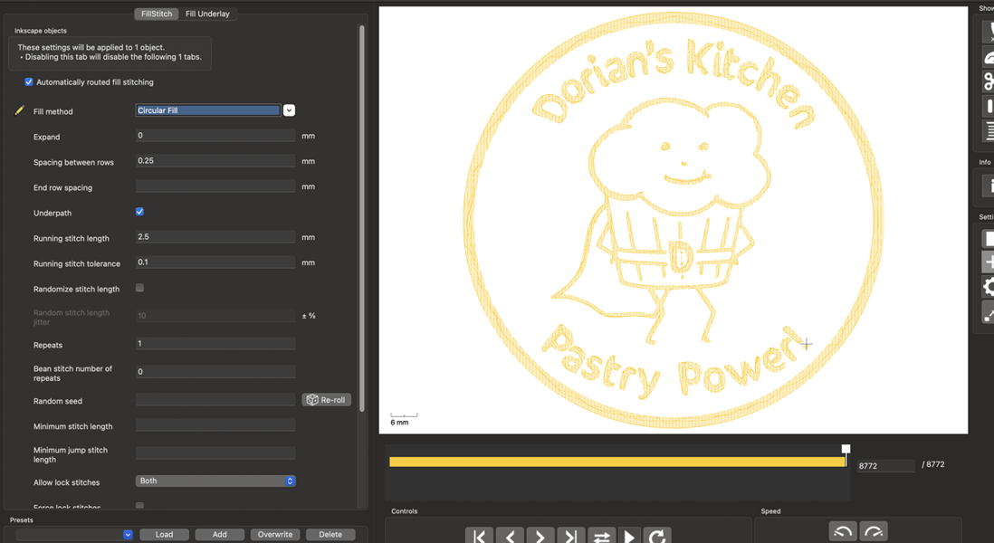 pastry-power circular fill