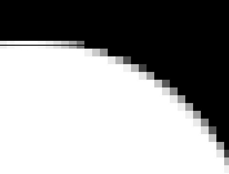 Raster zoom showing antialiasing
