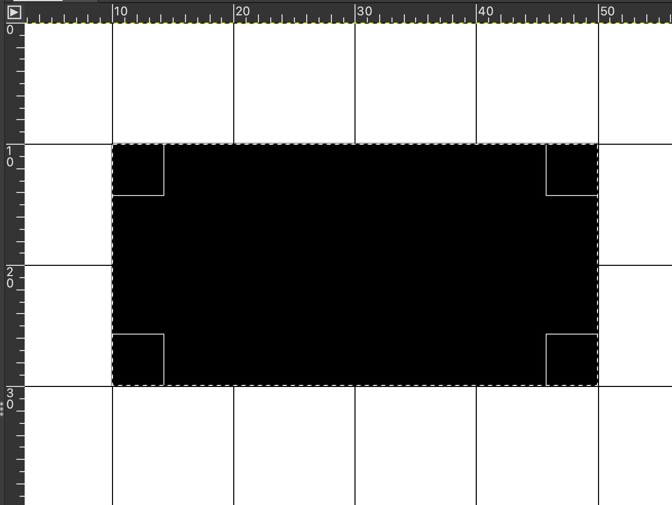 20×40mm black rectangle