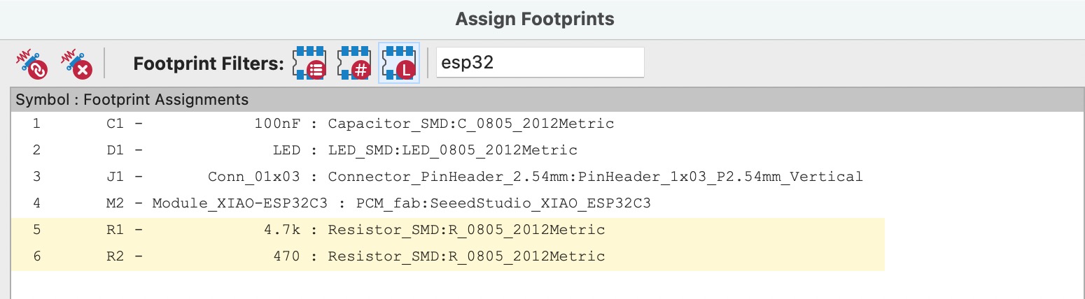 footprint assignments