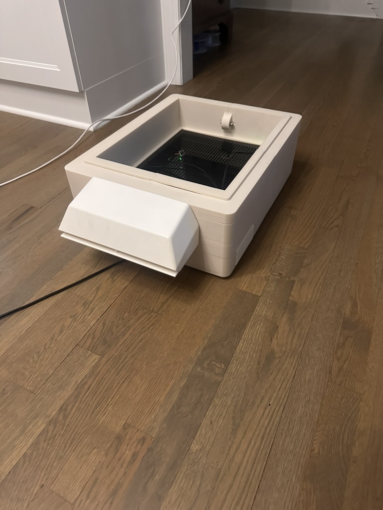 3D printed entrance housing and bottom board — ASA and PLA