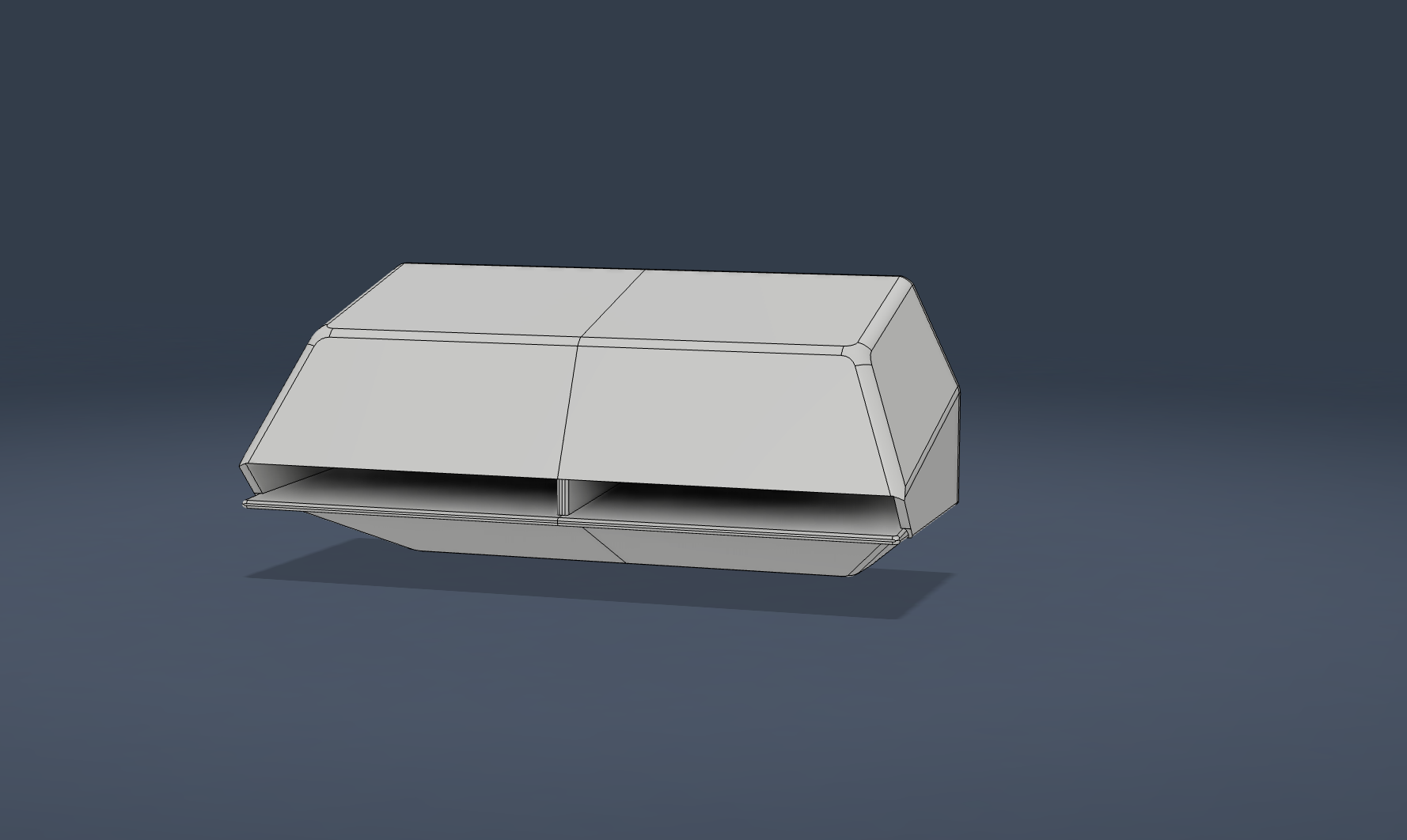 Entrance camera box — 3D model showing dual camera housing