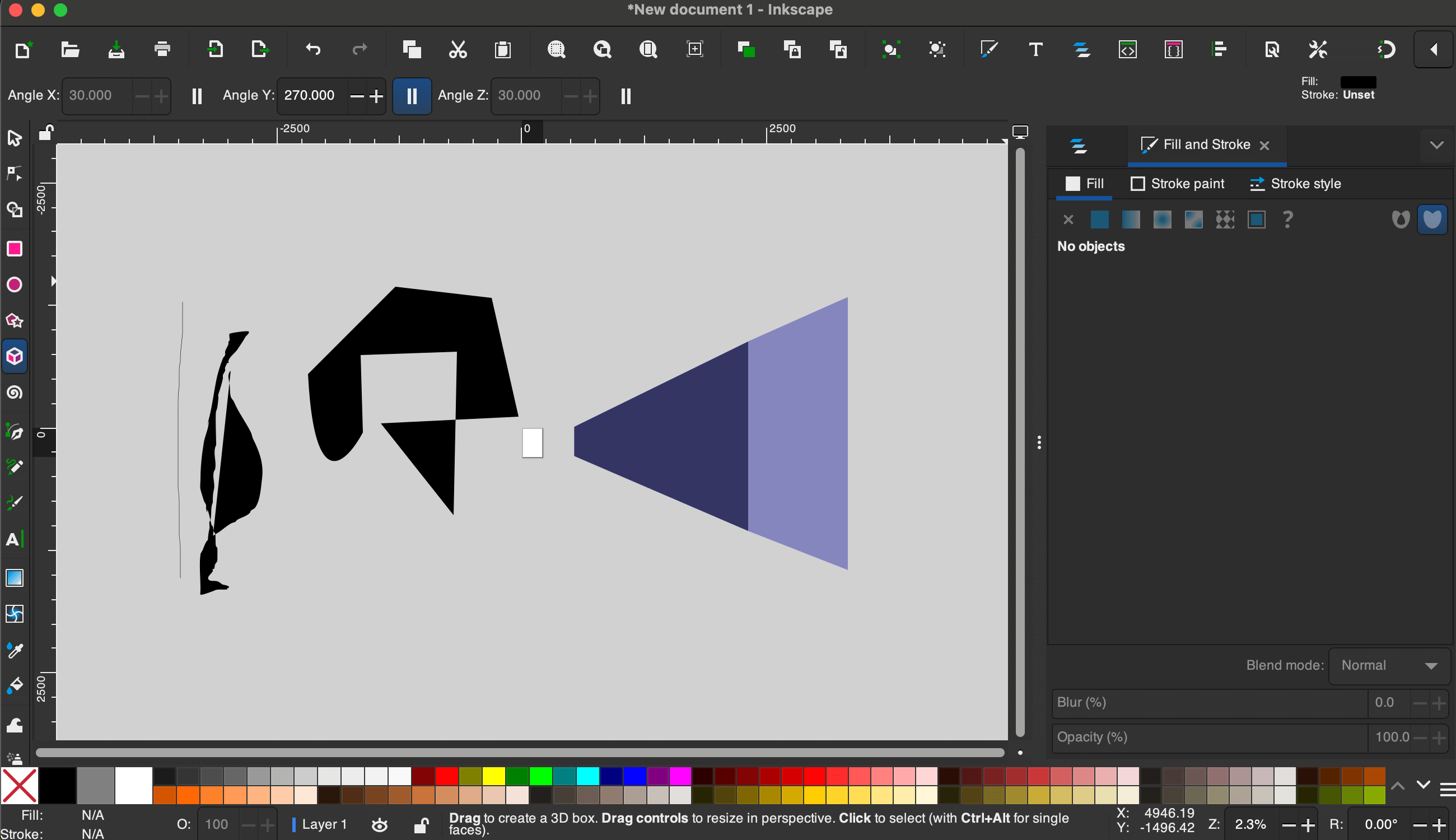 Inkscape interface and design work