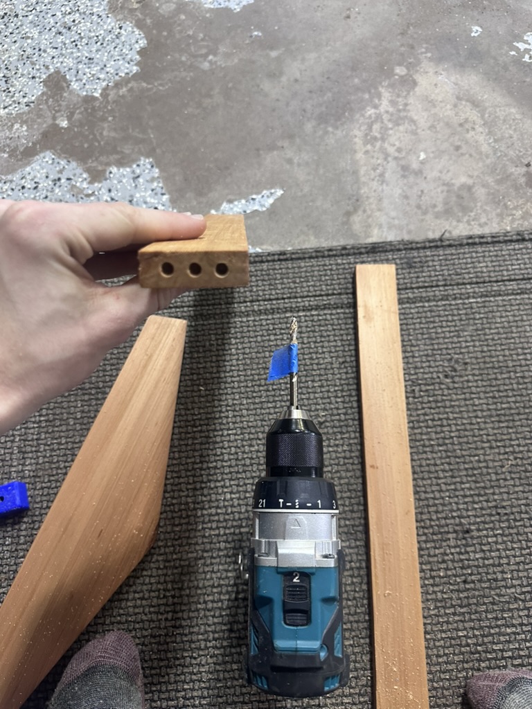 Drill bit with tape depth marker