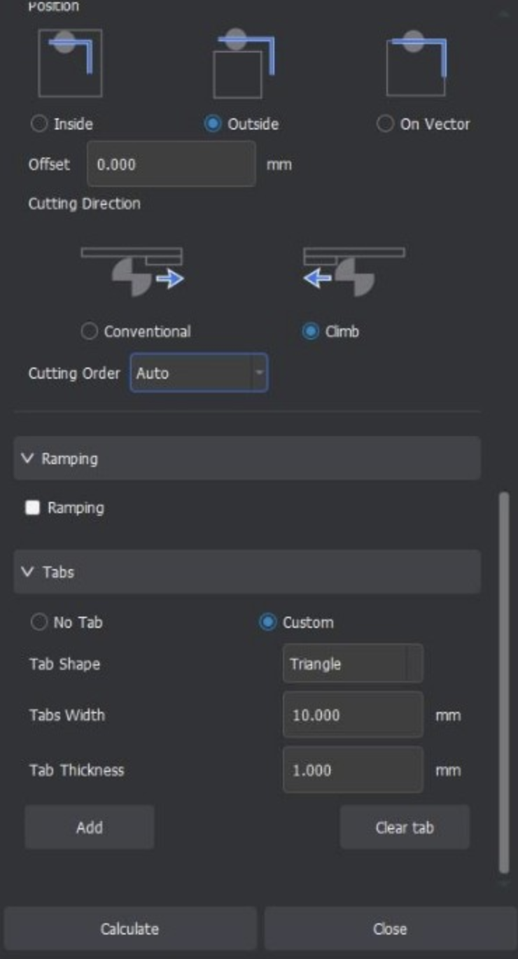 MakerCAM toolpath generation