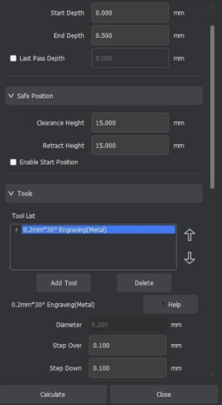 MakerCAM trace isolation toolpath setup