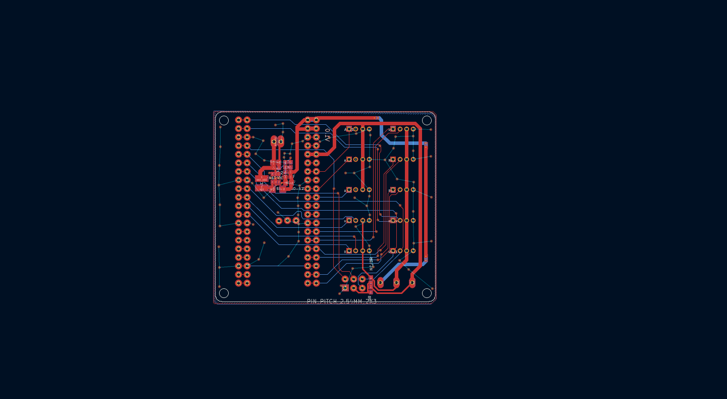 Pico sensor shield PCB design in KiCad