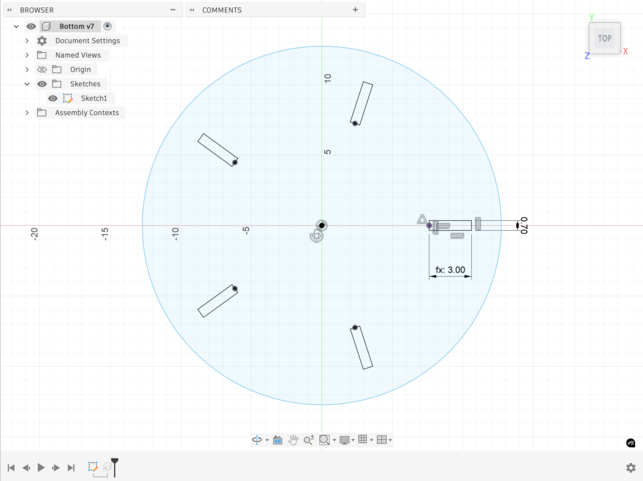 Table Bottom Component
