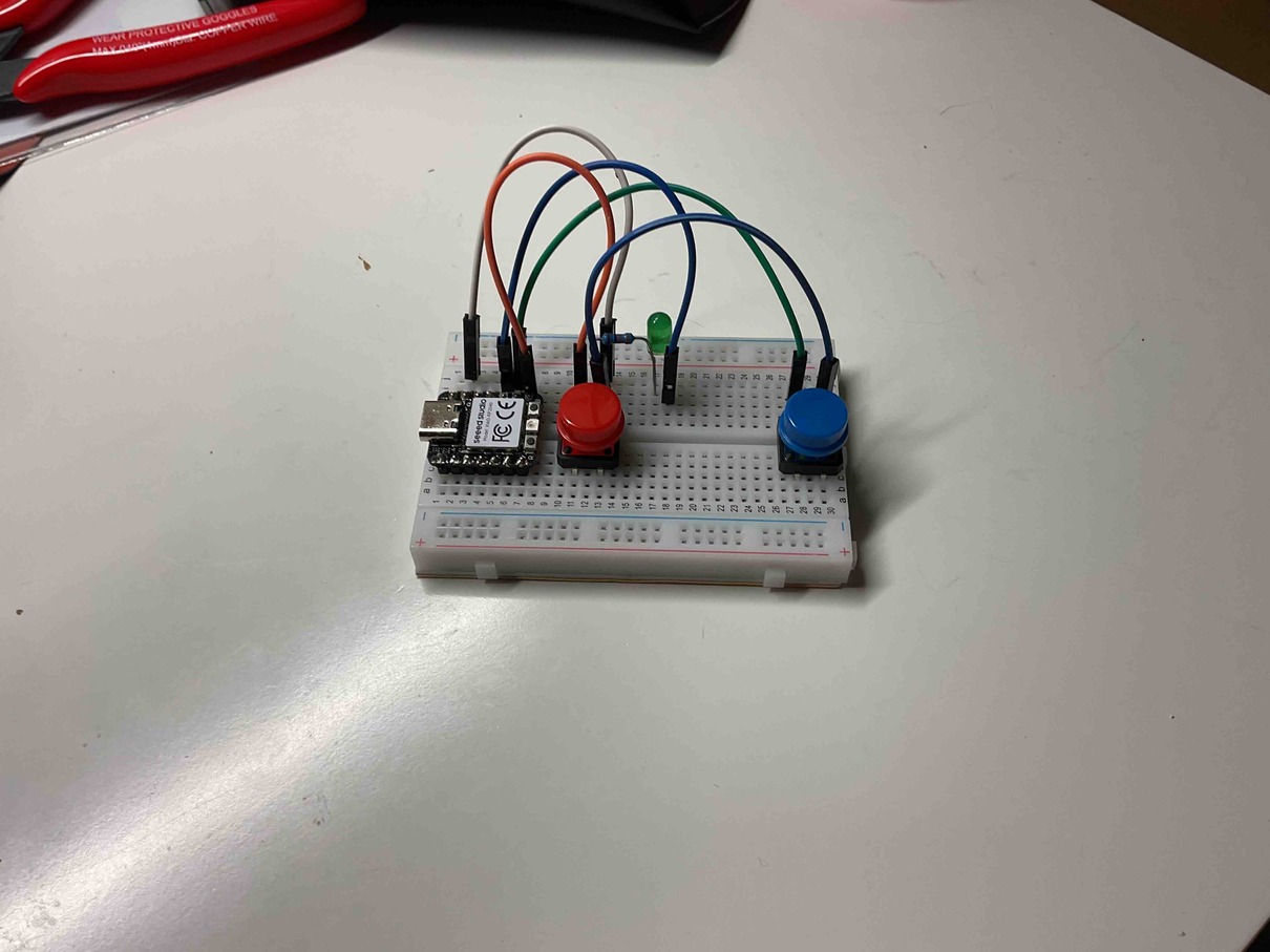 Buttons + LED Breadboard Circuit