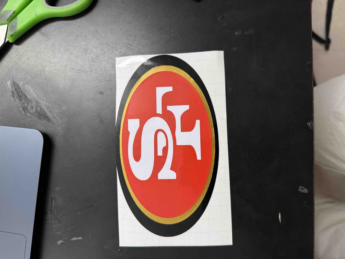 Complete Sticker Assembly