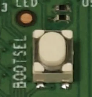 BOOTSEL button on the Pico
