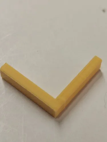 Anisotropy test piece showing layer direction differences