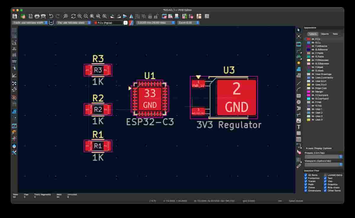 PCB move components