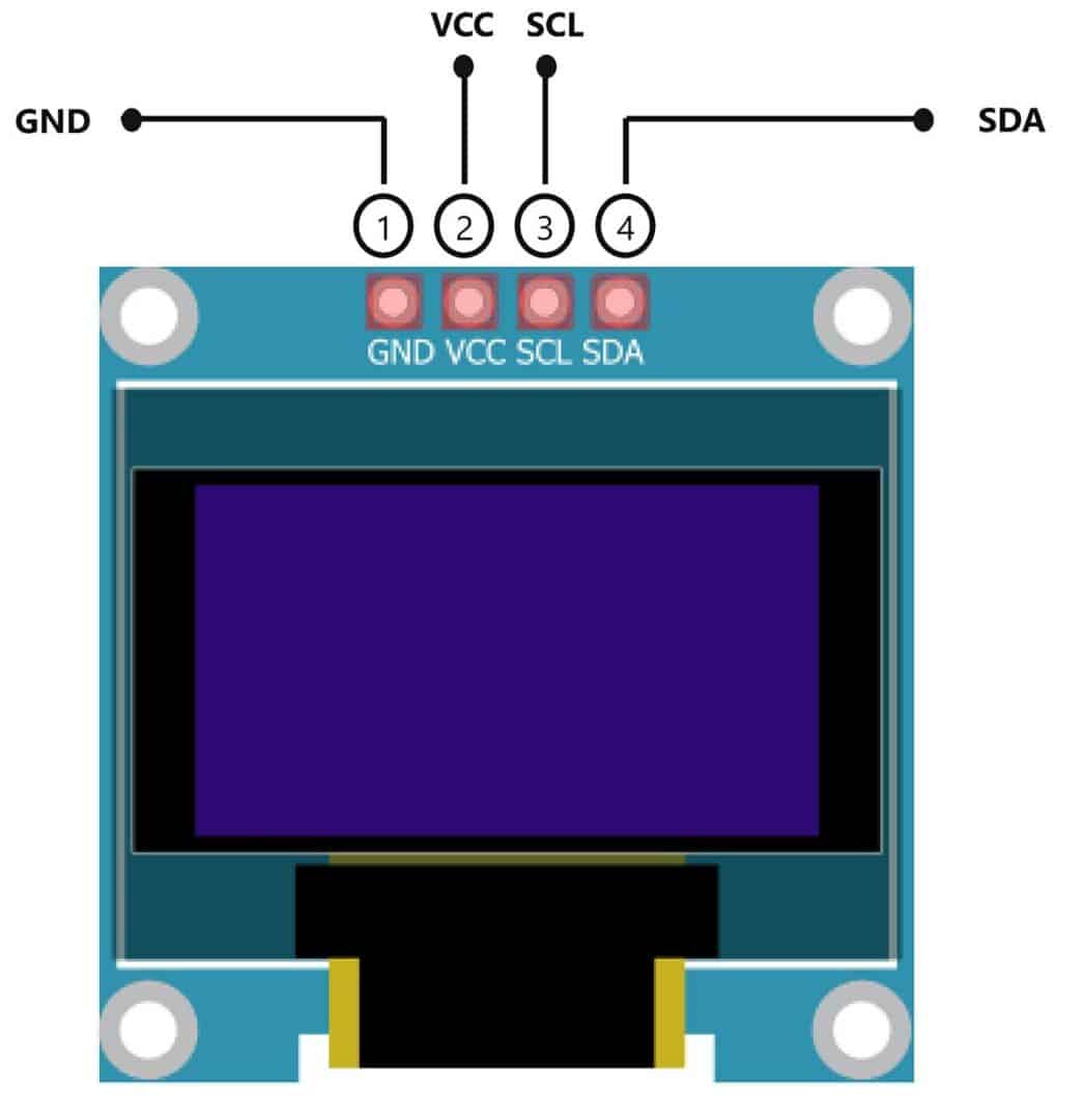 SSD1306 I2C OLED Module