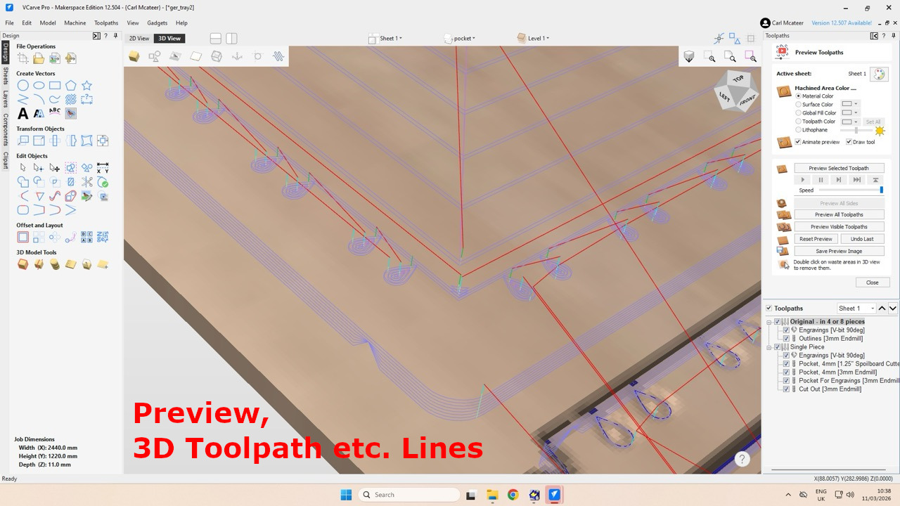 3D Toolpaths