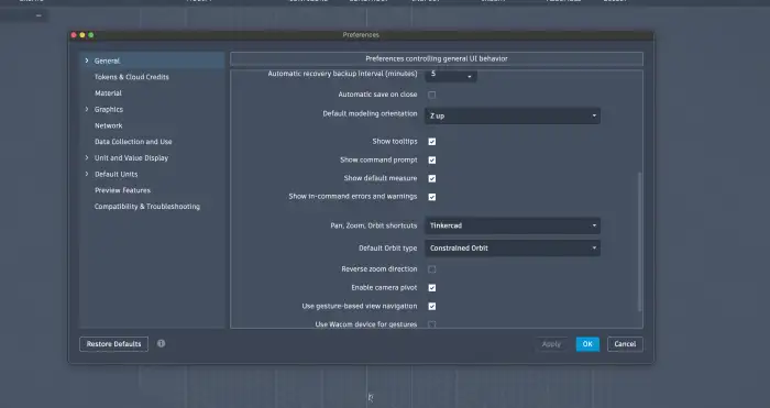 Quick tip for mouse change settings to TinkerCad part 2