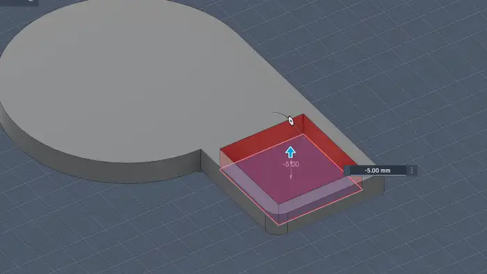 Extrude towards filled sections