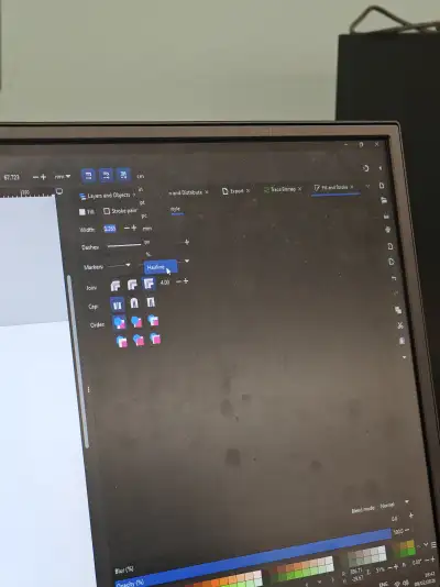 Stroke width set to hairline