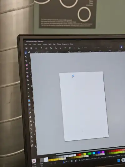 Inkscape open on the PC